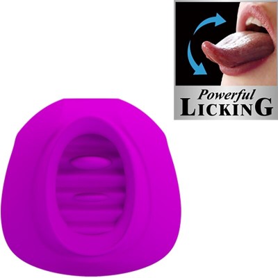 PRETTY LOVE - ESTELLE TONGUE CLITORIS STIMULATOR 12 VIBRAÇÕES ROXO - D-242422 - Dona Pimenta