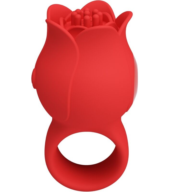 PRETTY LOVE - VIBRADOR DE DEDO EM FORMA DE JAE ROSE 10 VIBRAÇÕES VERMELHO - D-242464 - Dona Pimenta