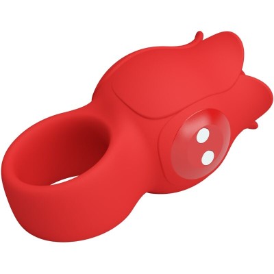 PRETTY LOVE - VIBRADOR DE DEDO EM FORMA DE JAE ROSE 10 VIBRAÇÕES VERMELHO - D-242464 - Dona Pimenta