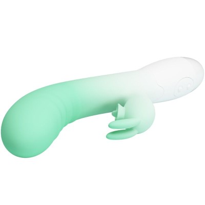 PRETTY LOVE - VIBRADOR CERBERUS RABBIT 30 VIBRAÇÕES VERDE - D-242486 - Dona Pimenta