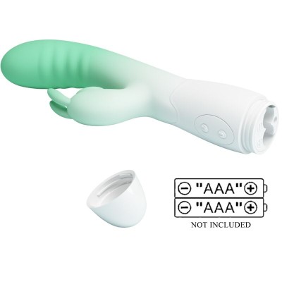 PRETTY LOVE - VIBRADOR CERBERUS RABBIT 30 VIBRAÇÕES VERDE - D-242486 - Dona Pimenta