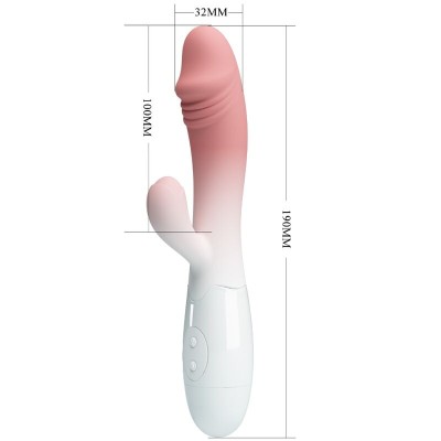 PRETTY LOVE - VIBRADOR SNAPPY RABBIT 30 VIBRAÇÕES ROSA - D-242487 - Dona Pimenta