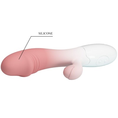 PRETTY LOVE - VIBRADOR SNAPPY RABBIT 30 VIBRAÇÕES ROSA - D-242487 - Dona Pimenta