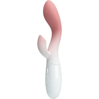 PRETTY LOVE - VIBRADOR BRILHANTE DO PONTO G + ESTIMULADOR DE CLITÓRIS 30 VIBRAÇÕES ROSA - D-242488 - Dona Pimenta