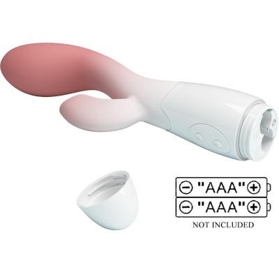 PRETTY LOVE - VIBRADOR BRILHANTE DO PONTO G + ESTIMULADOR DE CLITÓRIS 30 VIBRAÇÕES ROSA - D-242488 - Dona Pimenta