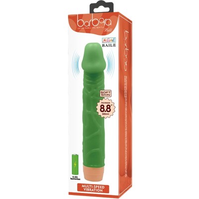 BAILE - BILL VIBRADOR REALISTA 22,5 CM VERDE - D-242507 - Dona Pimenta