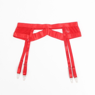 SUBBLIME - 955250 SUTIÃ BONDAGE VERMELHO COM CONJUNTO DE LIGA S/M - D-242646 - Dona Pimenta