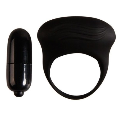 PRETTY LOVE BERTRAM ANILLO VIBRADOR NEGRO - D-205205 - Dona Pimenta