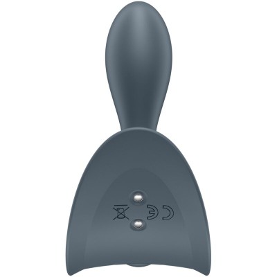 SATISFYER - BOOTY ABSOLUTE BEGINNERS 2 ANAL PLUG VIBRADOR UNISSEXO PRETO - D-239491 - Dona Pimenta