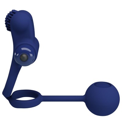 PRETTY LOVE - REMINGTON ANEL VIBRADOR DUPLO COM PLUG AZUL - D-239944 - Dona Pimenta