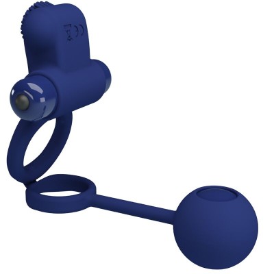 PRETTY LOVE - REMINGTON ANEL VIBRADOR DUPLO COM PLUG AZUL - D-239944 - Dona Pimenta