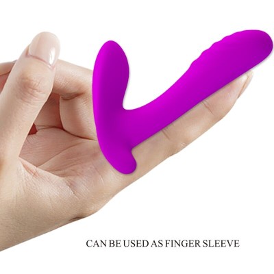 PRETTY LOVE - MASSAGEADOR E VIBRADOR 12 VIBRAÇÕES CONTROLE REMOTO ROXO - D-242427 - Dona Pimenta