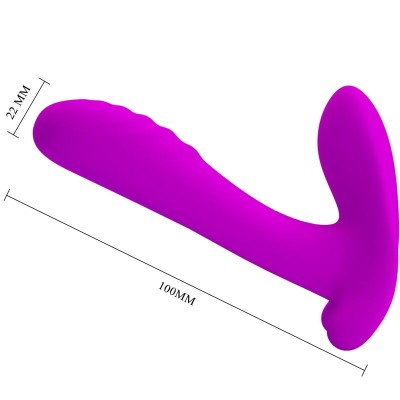 PRETTY LOVE - MASSAGEADOR E VIBRADOR 12 VIBRAÇÕES CONTROLE REMOTO ROXO - D-242427 - Dona Pimenta