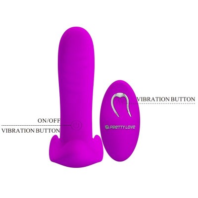 PRETTY LOVE - MASSAGEADOR E VIBRADOR 12 VIBRAÇÕES CONTROLE REMOTO ROXO - D-242427 - Dona Pimenta