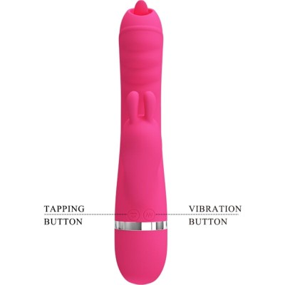 PRETTY LOVE - VIBRADOR COELHO MULTIFUNCIONAL PHOENIX ROSA - D-242429 - Dona Pimenta