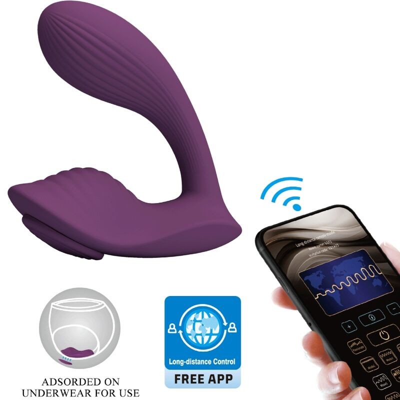 PRETTY LOVE - FRANZ MASSAGER E VIBRADOR APLICATIVO GRATUITO ROXO - D-242441 - Dona Pimenta