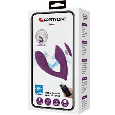 PRETTY LOVE - FRANZ MASSAGER E VIBRADOR APLICATIVO GRATUITO ROXO - D-242441 - Dona Pimenta