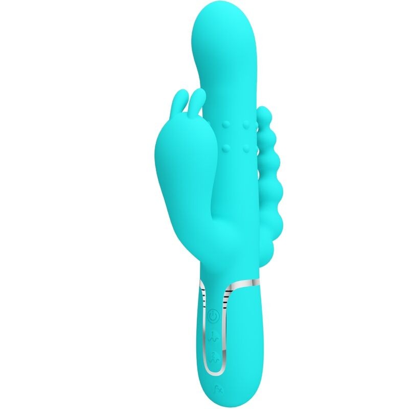 PRETTY LOVE - CAMMY 4 EM 1 MULTIFUNCIONAL TRIPPLE RABBIT VIBRADOR AZUL - D-242458 - Dona Pimenta