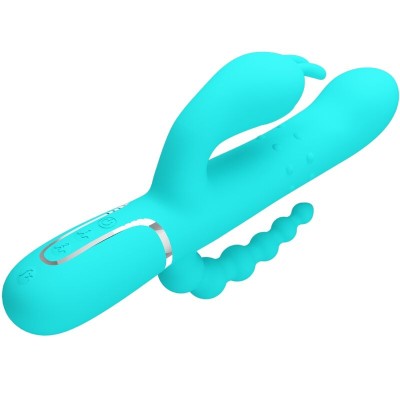 PRETTY LOVE - CAMMY 4 EM 1 MULTIFUNCIONAL TRIPPLE RABBIT VIBRADOR AZUL - D-242458 - Dona Pimenta