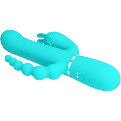 PRETTY LOVE - CAMMY 4 EM 1 MULTIFUNCIONAL TRIPPLE RABBIT VIBRADOR AZUL - D-242458 - Dona Pimenta