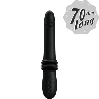 PRETTY LOVE - VIBRADOR PAZUZU 3 MODOS DE IMPULSO PRETO - D-242404 - Dona Pimenta