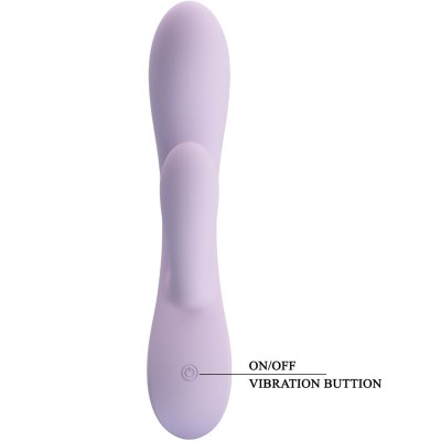 PRETTY LOVE - VIBRADOR ROSOLYN RABBIT 10 VIBRAÇÕES ROXO - D-242492 - Dona Pimenta