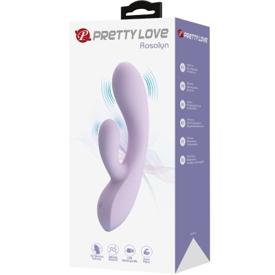 PRETTY LOVE - VIBRADOR ROSOLYN RABBIT 10 VIBRAÇÕES ROXO - D-242492 - Dona Pimenta