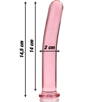 NEBULA SERIES BY IBIZA - MODELO 8 DILDO VIDRO BOROSILICADO 14,5X2 CM