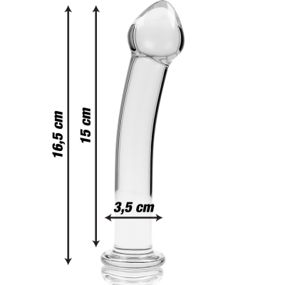 NEBULA SERIES BY IBIZA MODELO 11 DILDO VIDRO BOROSILICADO 16X3 CM