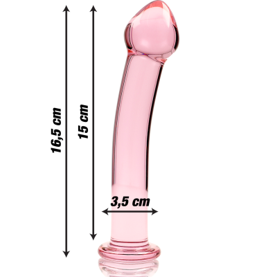 NEBULA SERIES BY IBIZA MODELO 11 DILDO VIDRO BOROSILICADO 16X3 CM