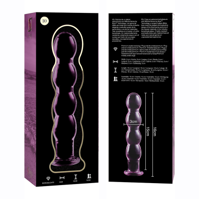 NEBULA SERIES BY IBIZA -MODELO 10 DILDO VIDRO BOROSILICADO 16,5X3,5 CM