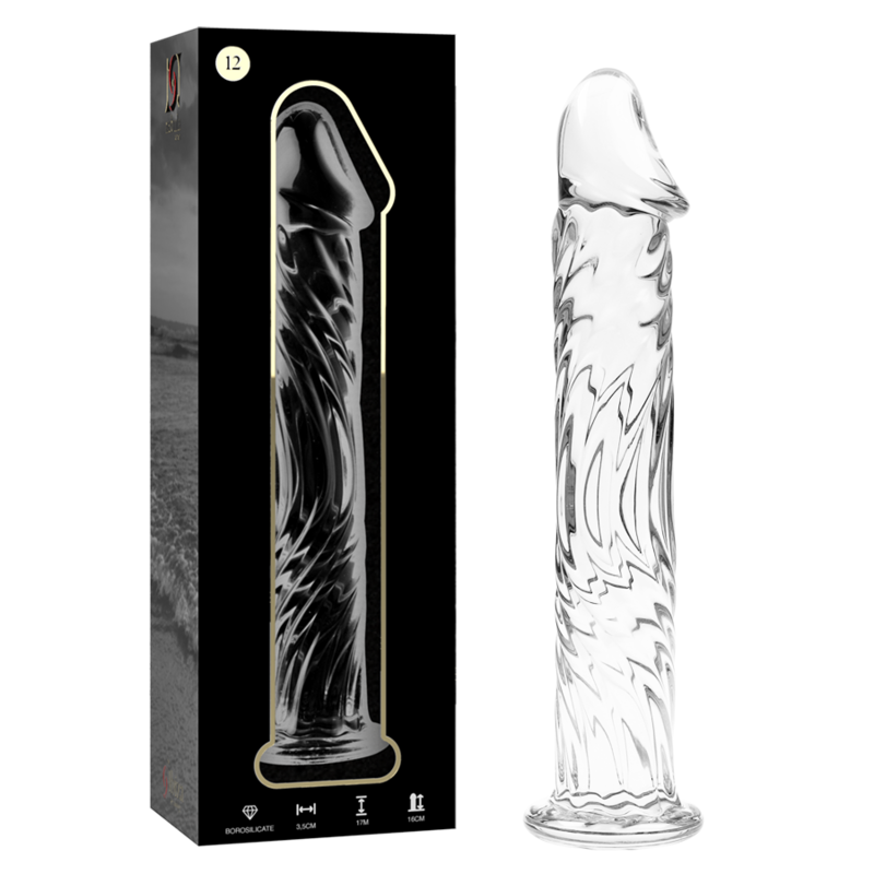 NEBULA SERIES BY IBIZA - MODELO 12 DILDO VIDRO BOROSILICADO 17X3,5 CM