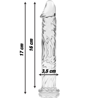 NEBULA SERIES BY IBIZA - MODELO 12 DILDO VIDRO BOROSILICADO 17X3,5 CM