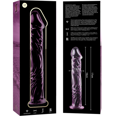 NEBULA SERIES BY IBIZA - MODELO 12 DILDO VIDRO BOROSILICADO 17X3,5 CM