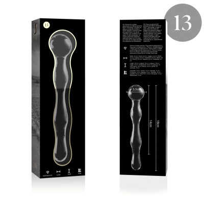 NEBULA SERIES BY IBIZA - MODELO 13 DILDO VIDRO BOROSILICADO 18X3,5 CM