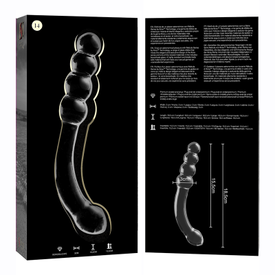 NEBULA SERIES BY IBIZA - MODELO 14 DILDO VIDRO BOROSILICADO 18,5X3 CM