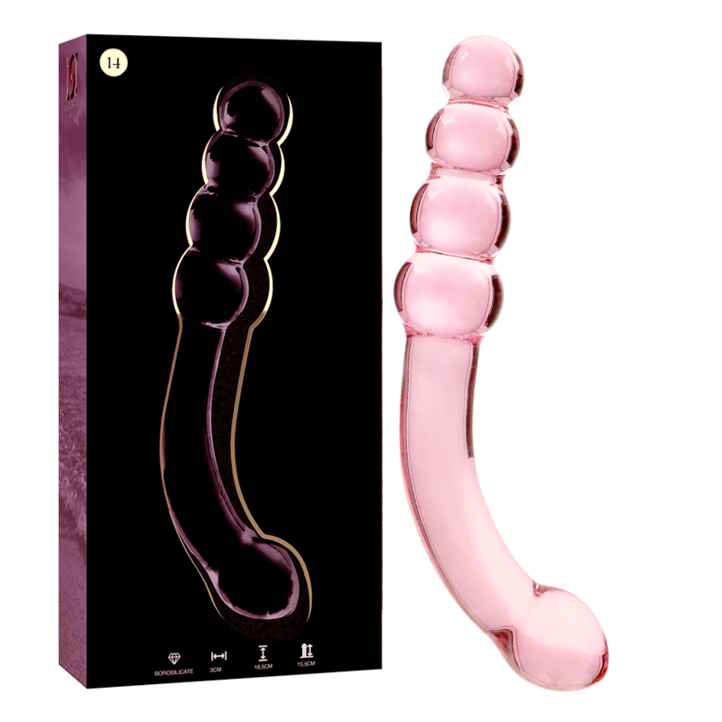 NEBULA SERIES BY IBIZA - MODELO 14 DILDO VIDRO BOROSILICADO 18,5X3 CM