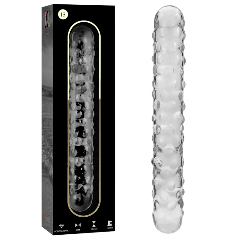 NEBULA SERIES BY IBIZA  MODELO 15 DILDO VIDRO BOROSILICADO 18,5X3 CM