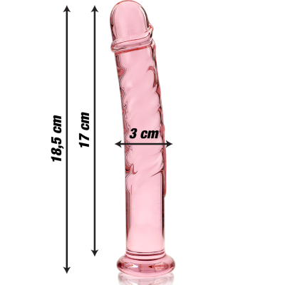 NEBULA SERIES BY IBIZA - MODELO 16 DILDO VIDRO BOROSILICADO 18,5X3 CM