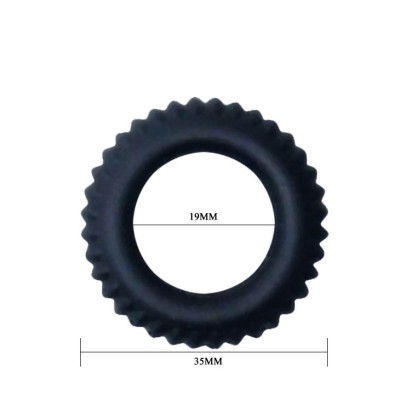 BAILE TITAN COCKRING BLACK 1.9CM - D-208712 - Dona Pimenta