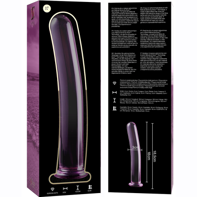 NEBULA SERIES BY IBIZA - MODELO 17 DILDO VIDRO BOROSILICADO 18,5X3 CM