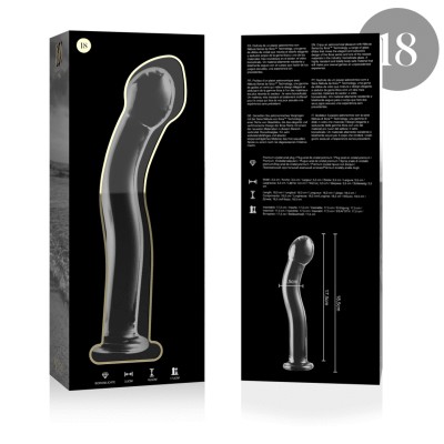 SÉRIE NEBULA BY IBIZA - MODELO 18 DILDO VIDRO BOROSILICADO 18,5X3,5 CM