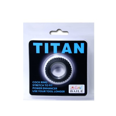 BAILE TITAN COCKRING BLACK 1.9CM - D-208712 - Dona Pimenta