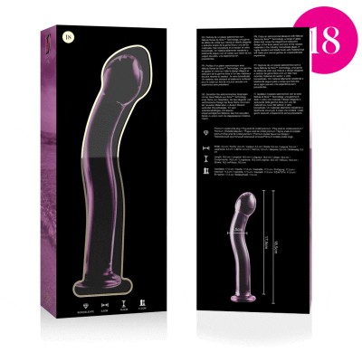 SÉRIE NEBULA BY IBIZA - MODELO 18 DILDO VIDRO BOROSILICADO 18,5X3,5 CM