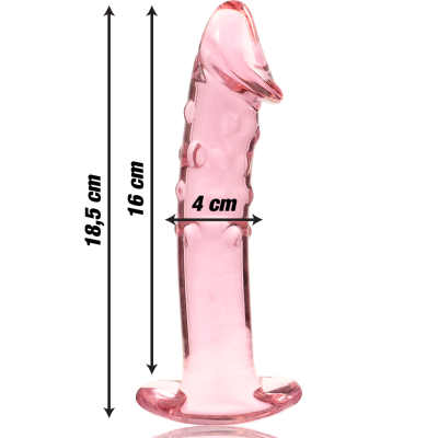 NEBULA SERIES BY IBIZA MODELO 19 DILDO VIDRO BOROSILICADO 18,5X4 CM