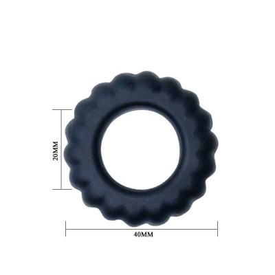 BAILE TITAN COCKRING BLACK 2CM - D-208713 - Dona Pimenta