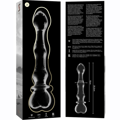 NEBULA SERIES BY IBIZA - MODELO 21 DILDO VIDRO BOROSILICADO 20,5X3,5CM