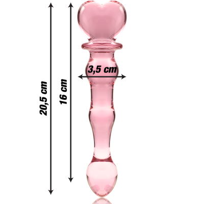 NEBULA SERIES BY IBIZA - MODELO 21 DILDO VIDRO BOROSILICADO 20,5X3,5CM