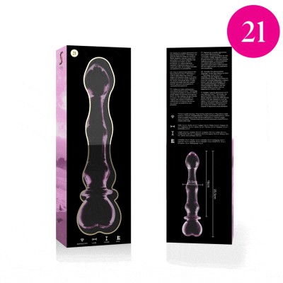 NEBULA SERIES BY IBIZA - MODELO 21 DILDO VIDRO BOROSILICADO 20,5X3,5CM