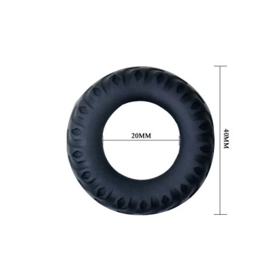 BAILE TITAN COCKRING BLACK GREEN 2CM - D-208714 - Dona Pimenta